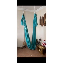 PremiumPort Rahatlatıcı ve Hafif Mavi Yoga Hamak Seti, Evde Kullanım Için Ideal