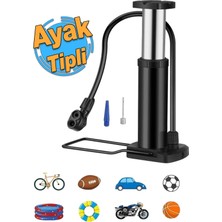 PremiumPort Mini Teker Bisiklet Top Bot Lastik Şişirme Pompası, Tekli, Kullanışlı