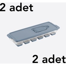 Mons 2 Adet Silikon Buz Kalıbı Dünya Plastik Bpa Içermez Buzluk Küp Buzluk Karışık Renk