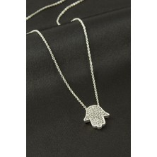 Bijuteri Net Fatma Ana Eli Zirkon Taşlı Kolye