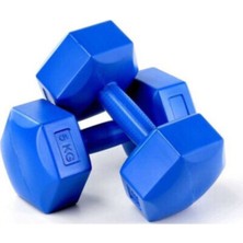 PremiumPort 5 kg Plastik Dambıl Seti 2 Adet, Sağlıklı Egzersiz Için Ideal