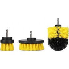 Khi-Zai Matkap Ucuna Takılan Temizlik Fırçası Seti 3'lü Sarı Siyah