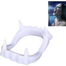 NessiWorld Beyaz Renk Çift Damak Takma Vampir Dişi