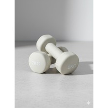 PremiumPort Neopren Kaplamalı Döküm Dambıl Çift 2X2KG Soft Pilates Fitness Ağırlığı