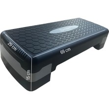 PremiumPort Ayarlanabilir Yükseklikli Spor ve Fitness Step Tahtası, 2 Kademeli, Dayanıklı