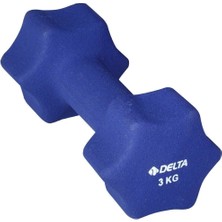 PremiumPort 3 kg Lacivert Dambıl, Dayanıklı Neopren Kaplama, Spor ve Egzersiz Için