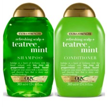 Ogx Teatree Mint Shampoo & Conditioner Çayağaciı Nane Şampuan 385 ml + Saç Kremi 385 ml Set