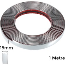 Khi-Zai Yapışkanlı Nikelaj Şerit Bant Çıta 18MM 1 Metre Krom