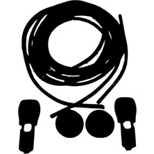 Mawrond Yuvarlak, Düz Siyah,Top Şekilli Klipsli, Akıllı, Kilitle, Tak-Bırak, Elastik Bot, Spor Ayakkabı Bağcığı, 100 Cm, 1 Çift