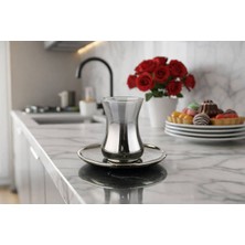 Rova Tr Titanyum Kaplama 6 Kişilik Çay Bardağı Seti