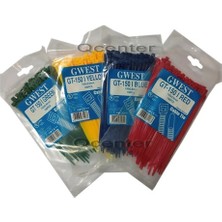 LokiTech Gwest 3.6X150MM (15CM) 6 Renk Her Renkten 100 Adet Toplam 600 Adet Renkli Kablo Bağı Cırt Kelepçe Sarı Kırmızı Mavi Yeşil Siyah Beyaz Renkli Kablo Bağı 15CM (On Beş Santimetre)