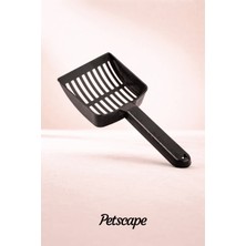 Petscape Kedi Kumu Küreği Dayanıklı Plastik Kedi Tuvalet Küreği Kum Eleği Kedi Topak Ayırıcı (Karışık Renklerde Gönderilecektir)