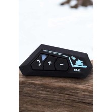 Net Damla Interkom Intercom Kask Kulaklık BT22 Bluetooth Motosiklet Kulaklık 5.0 Bluetooth - Lisinya