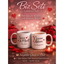 Sevgililer Gününe Özel 2'li Kupa Bardak Seti