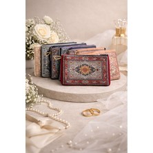 Etnik Desenli Kumaş Cüzdan | Söz – Nişan – Düğün – Kına Hatırası | Karışık Renk (10 Adet)