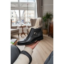 Enoch Hakiki Deri Yanı Toka Detaylı Klasık Erkek Bot