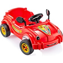 Feyza Design Kırmızı Renkli Güçlü Pedallı Çocuk Araba Hızlı ve Eğlenceli Oyun Aracı