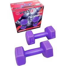 PremiumPort 2'li 3 kg Plastik Dumbell Seti, Sağlam ve Hafif Spor Ekipmanı
