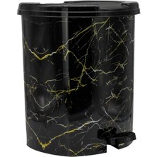 Kuzgun Ticaret Asude 4 No Desenli Pedallı Çöp Kovası ROYALEKS-ASD189