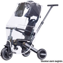 Feyza Design Üç Tekerlekli Bisiklet Için Renkli Yağmurluk, Bebek Bisikleti Aksesuarı