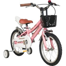 Feyza Design Renkli Çocuk Bisikleti 16 Jant Çelik Çamurluk ve Sepetli Lüks Tasarım