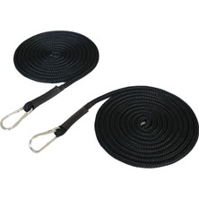 PremiumPort Esneklik ve Güç Kazandıran Siyah Reformer Halat - 1 Çift