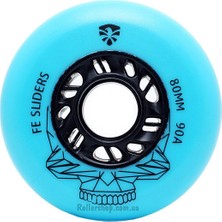 PremiumPort Mavi 90A 80MM Paten Tekerleği, Kayma ve Denge Için Mükemmel Seçim