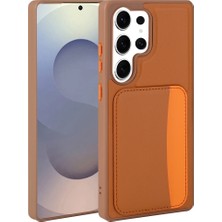 Teleplus Samsung Galaxy S24 Ultra Kılıf Kartlıklı X-Kart Pu Deri Kapak