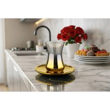 Rova Tr Titanyum Kaplama 6 Kişilik Çay Bardağı Seti