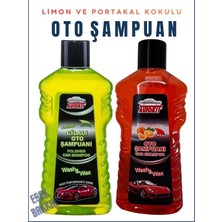 Autokit 2li Oto Yıkama Şampuan Seti Cilalı 1000 ml + Portakal Kokulu 1000 ml