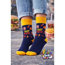 Funny Socks Funnysocks Fast Food Desenli Renkli Çorap