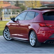 Seat Leon Mk3/mk3,5 L0X1 Kırmızı Boyalı Fiber Marşpiyel Seti Yan Etek