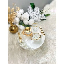 Epok Tepsi Damat Tepsi Inci Detaylı Seti 4 Paçra Gold