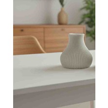 Baykuşlife Concept Simetrik Çizgili Dekoratif Vazo