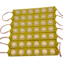 Powerr Led Aydınlatma 20 Adet 12 Volt 6 Watt 6 Lensli Sarı - Amber 3030 Smd LED Modül IP65