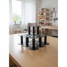 Be Beauty 10’lu Plastik Siyah Boş Makara Seti- 8,5 cm Yükseklik, 8.5 cm Dış Çap