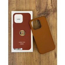 Ceptex Iphone 15 Pro Uyumlu Animasyonlu Magsafe Özellikli Deri Kılıf Içi Kadife