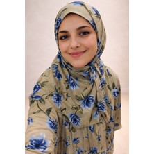 Larem Design Hafif ve Pratik, Mavili Tek Parça Namaz Elbisesi