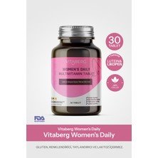 Vitaberg Women’s Daily Multivitamin Tablet | B Vitaminleri, Beta Glukan, Lutein ve Likopen