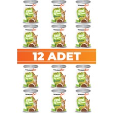 Wondercat Tavuklu Yetişkin Kedi Konservesi 400GR x 12 Adet