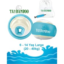 PremiumPort Yüzme Yardımcısı, Yuvarlak Üç Hava Odalı, Large, 6-14 Yaş, 19-40KG