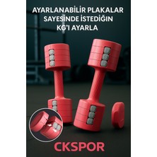 PremiumPort Çok Fonksiyonlu Ayarlanabilir Dambıl Seti 2x2,5 kg Spor ve Fitness Aleti
