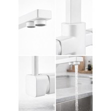 HT Prima Kare Üç Yollu Arıtmalı L Kollu Lüx Mutfak Bataryası