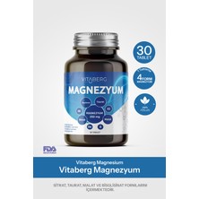 Vitaberg Magnezyum | Bisglisinat, Taurat, Sitrat, Malat + K2, B6, Bor, Selenyum