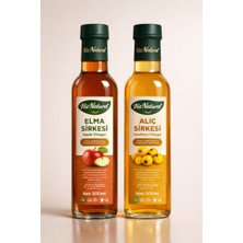 His Naturel Organik Yıllanmış Alıç ve Elma Sirkesi Doğal Fermantasyon 2'li Set 500 Ml.
