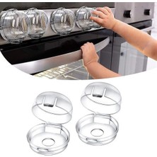 Zaya Home  Buffer® Isıya Dayanıklı Plastik Ocak Düğme Koruyucu Düğme Kilidi Emniyet Düzeneği