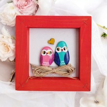 Dükkanı Hayalim Taş Boyama Dekoratif Duvar Süsü Bahçe Süsü Balkon Süsü Ev Hediyesi Hediyelik Eşya  14,5*14, 5