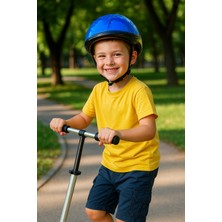 Feyza Design Çocuklar Için Renkli Bisiklet, Paten ve Scooter Güvenli Kask Seti