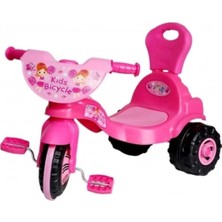 Feyza Design Pembe Üç Tekerlekli Çocuk Bisikleti, Güvenli ve Eğlenceli Sürüş