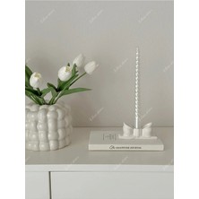 Ares Candle 2li Fiyonk Şamdan, Mumluk, Kurdele Şamdan